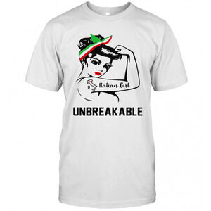 Strong Woman Tattoo Italian Girl Unbreakable T-Shirt